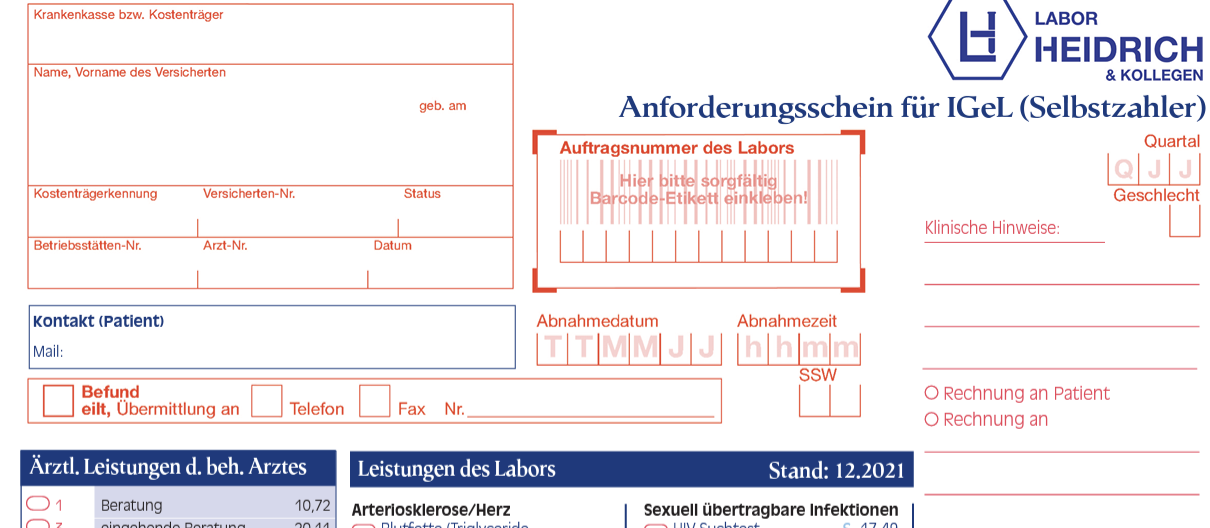 Labor Fr Selbstzahler